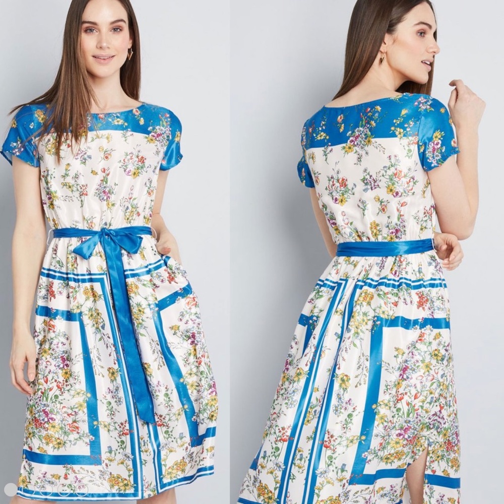 ModCloth Sunlit Reverie Floral Dress Size Medium